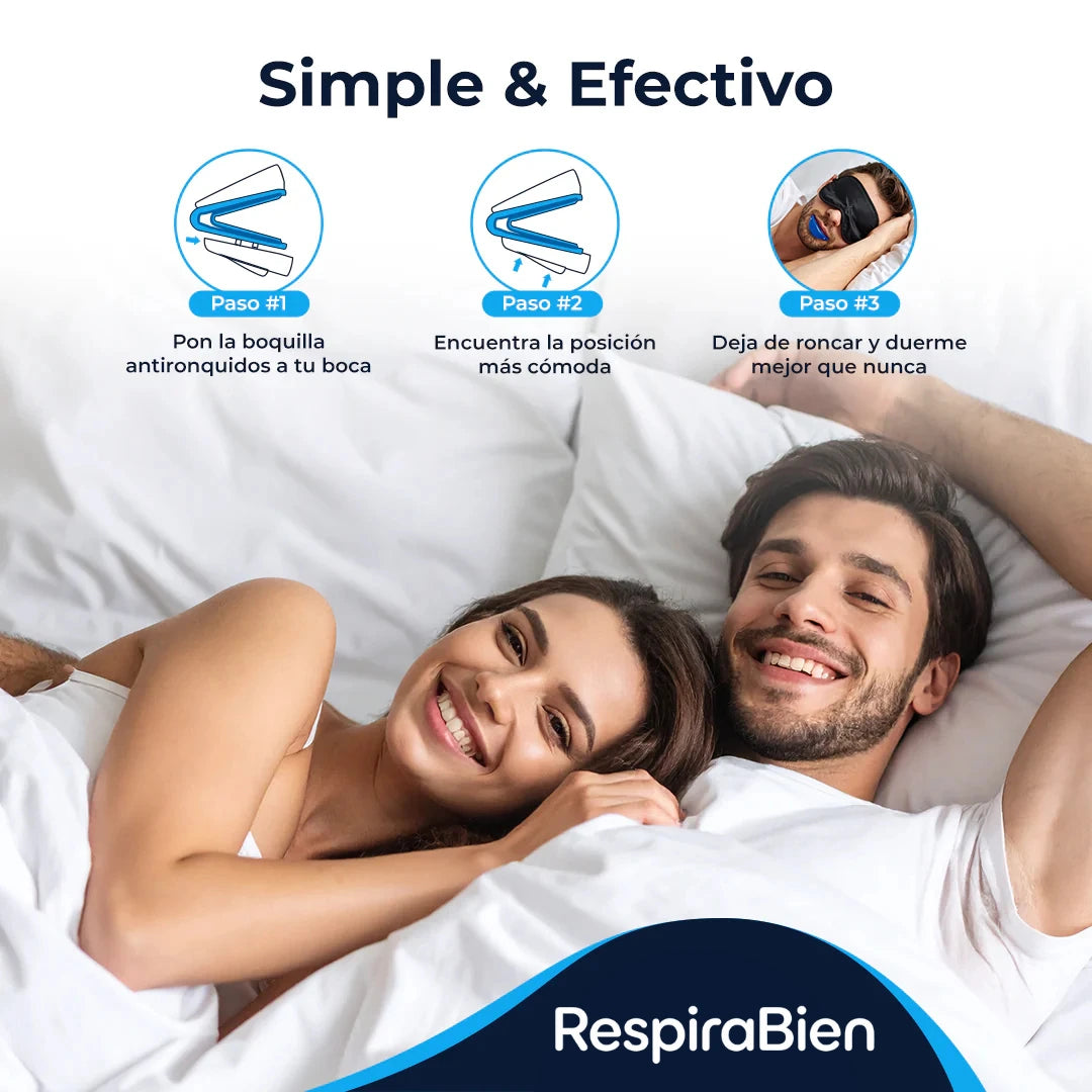 RespiraBien Pro™ - Dispositivo Anti-Ronquidos y Apnea