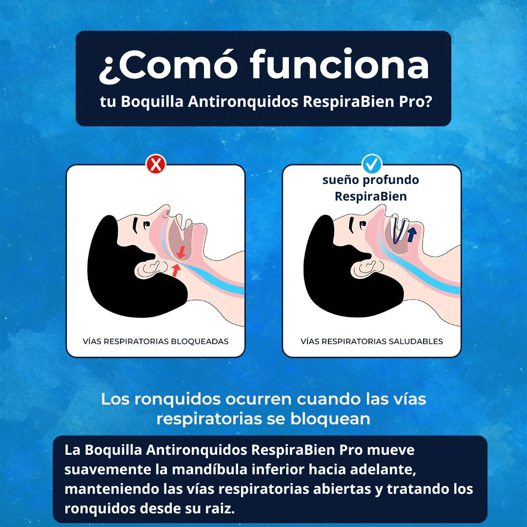 RespiraBien Pro™ - Boquilla Antironquidos